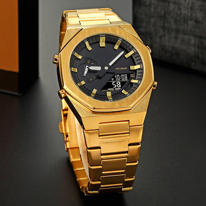 Multifunktionale stilvolle Business-Quarzuhr für Herren