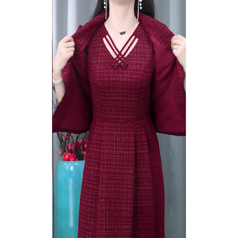 🛍️Modisches 2-teiliges Set aus Blazer und ärmellosem Kleid für Damen