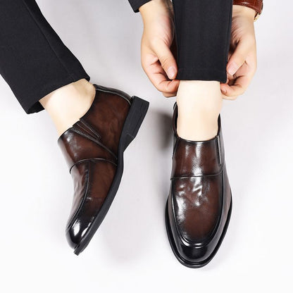 🕴️Herrenschuhe👞💙Herren Business Casual Slip-On PU Leder Schuhe👔💥