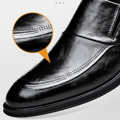 🕴️Herrenschuhe👞💙Herren Business Casual Slip-On PU Leder Schuhe👔💥