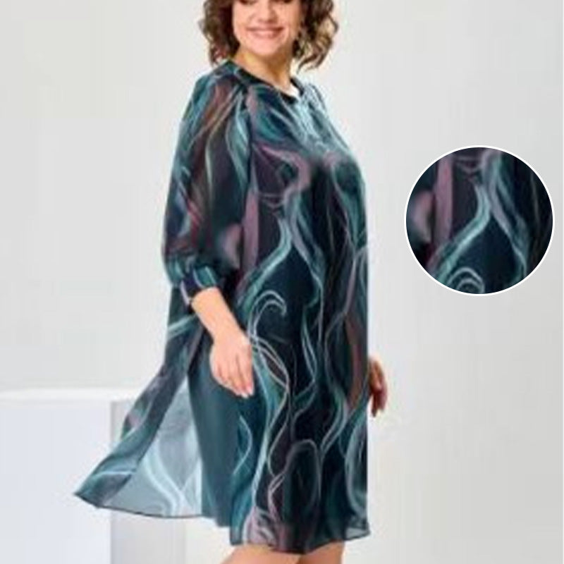 Damenmode Atmungsaktives, lockeres Kleid