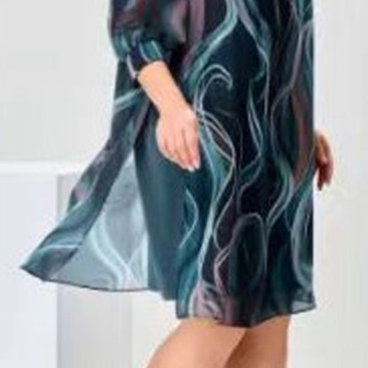 Damenmode Atmungsaktives, lockeres Kleid