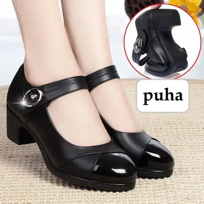 Bequeme Vintage Mary Jane Schuhe