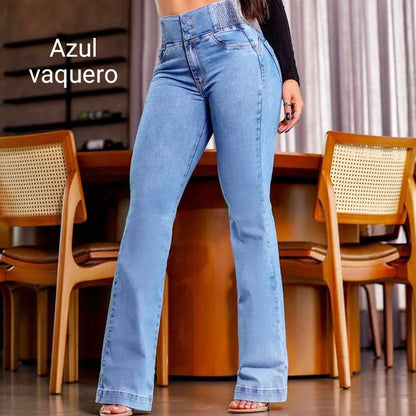 Hoch taillierte, dehnbare 💯💯 Flared Jeans