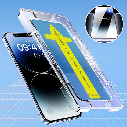 Hochwertige Displayschutzfolie aus Panzerglas & Installationskit für iPhone 16-11 Serie
