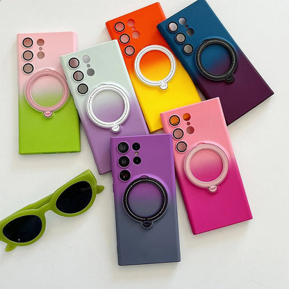 Magnetische Handyhülle mit Farbverlauf und Ringständer