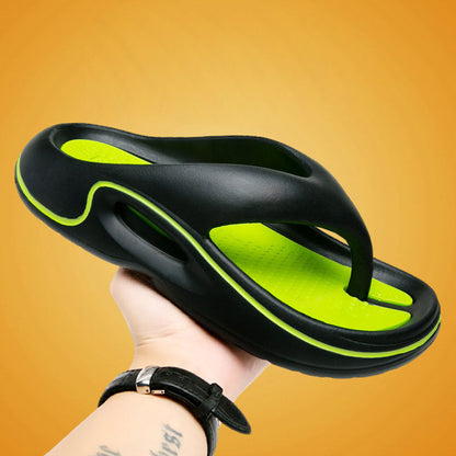 Bequeme Sommer-Flip-Flops mit dicken Sohlen