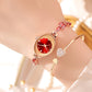 🎀⌚Womne's farbige Zirkon-Armbanduhr
