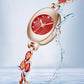🎀⌚Womne's farbige Zirkon-Armbanduhr