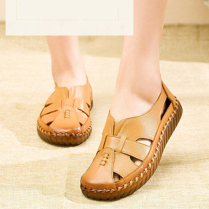 Weiche, atmungsaktive Sandalen aus PU-Leder für Damen