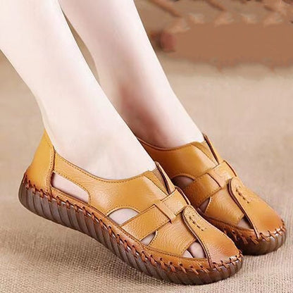 Weiche, atmungsaktive Sandalen aus PU-Leder für Damen