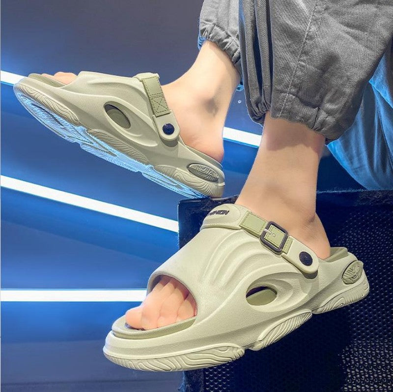 Rutschfeste Slip-On-EVA-Hausschuhe mit dicker Sohle