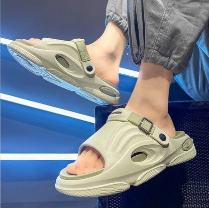 Rutschfeste Slip-On-EVA-Hausschuhe mit dicker Sohle