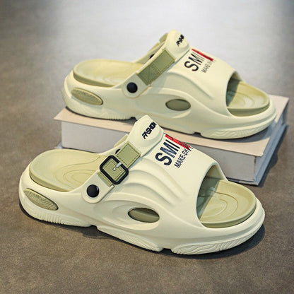 Rutschfeste Slip-On-EVA-Hausschuhe mit dicker Sohle