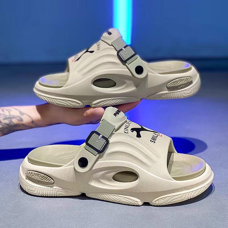 Rutschfeste Slip-On-EVA-Hausschuhe mit dicker Sohle