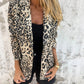 Modischer Blazer mit Leopardenmuster für Damen