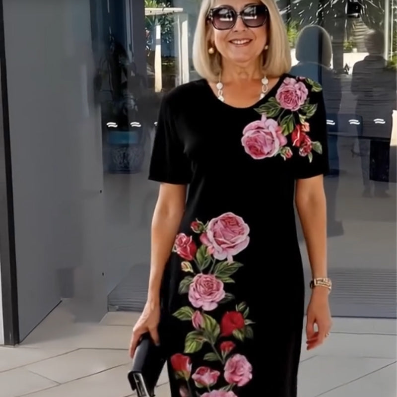 🌸spring -Specials💐 Rose Bloom Kurzarmedkleid