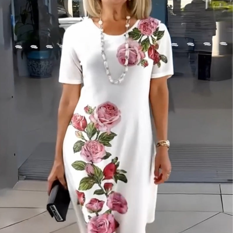 🌸spring -Specials💐 Rose Bloom Kurzarmedkleid