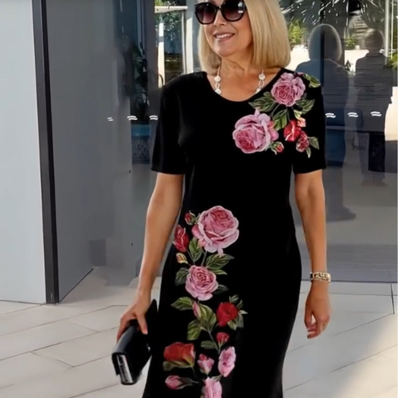 🌸spring -Specials💐 Rose Bloom Kurzarmedkleid