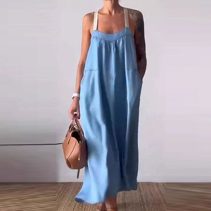 Lässiges, trendiges Trägerkleid mit lockerer Passform für Damen