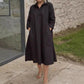 Lässiges, einfarbiges Damenkleid mit praktischen Taschen