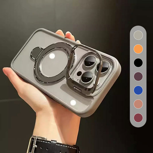 Magnetische Handyhülle mit versteckten Halterungen und Linsenfolien für das iPhone