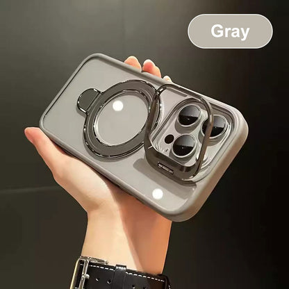 Magnetische Handyhülle mit versteckten Halterungen und Linsenfolien für das iPhone