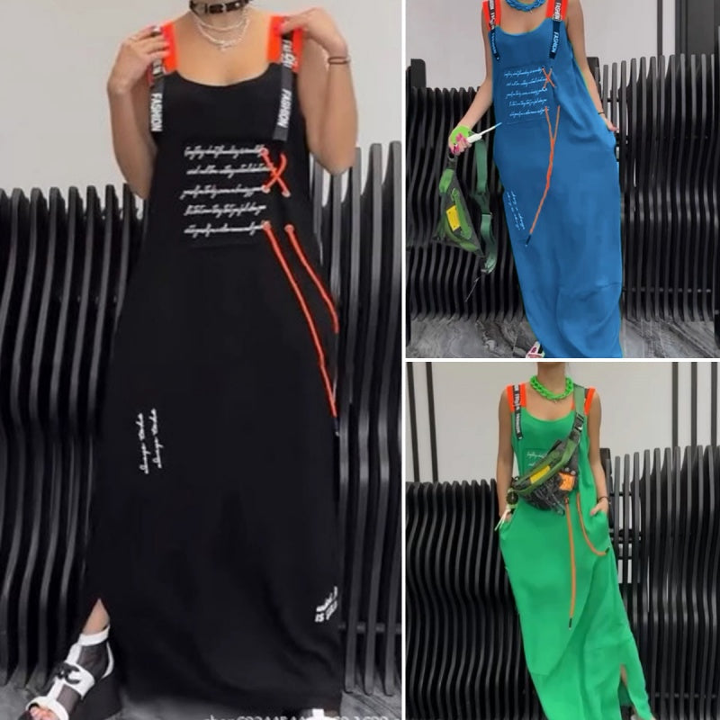 💖49% RABATT💖Lässiges bedrucktes ärmelloses Kleid für Frauen