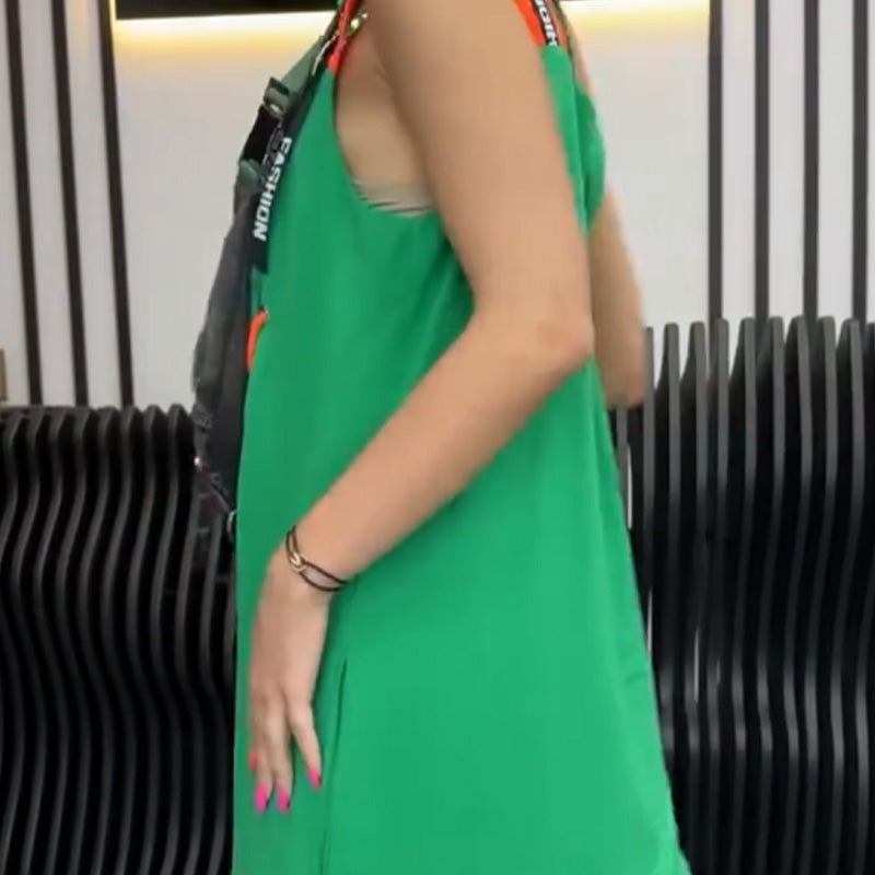 💖49% RABATT💖Lässiges bedrucktes ärmelloses Kleid für Frauen