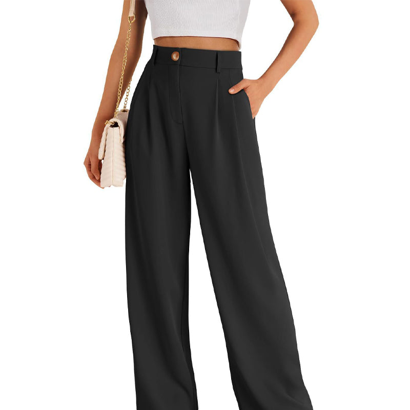 💐👖Lässige Hose mit hohem Bund und geradem Bein für Damen💥💥Befristetes Angebot: 50% Rabatt auf Bestellungen
