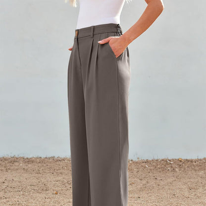 💐👖Lässige Hose mit hohem Bund und geradem Bein für Damen💥💥Befristetes Angebot: 50% Rabatt auf Bestellungen