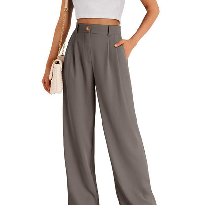 💐👖Lässige Hose mit hohem Bund und geradem Bein für Damen💥💥Befristetes Angebot: 50% Rabatt auf Bestellungen