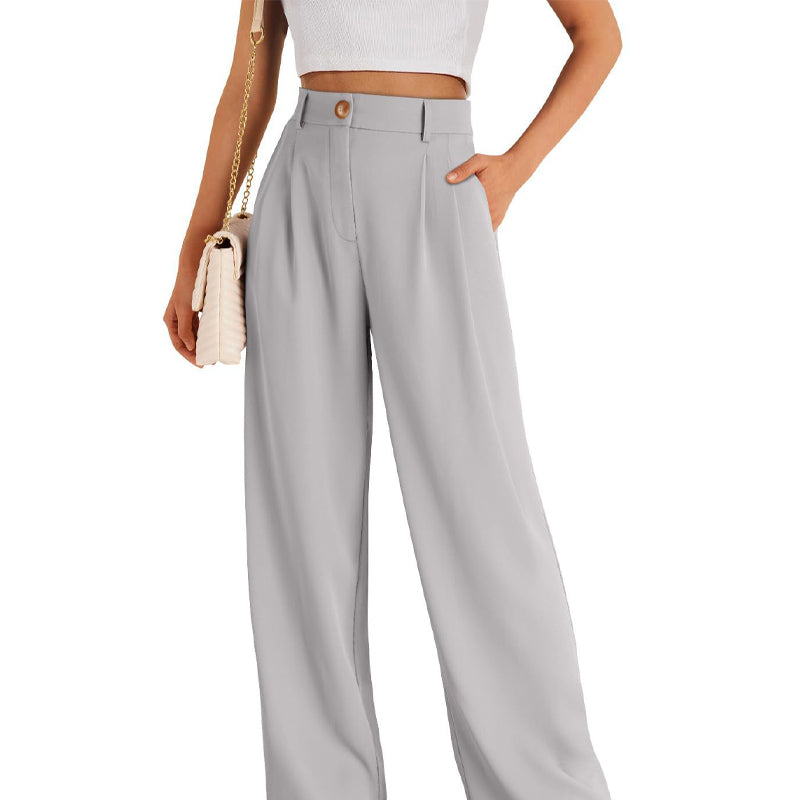 💐👖Lässige Hose mit hohem Bund und geradem Bein für Damen💥💥Befristetes Angebot: 50% Rabatt auf Bestellungen