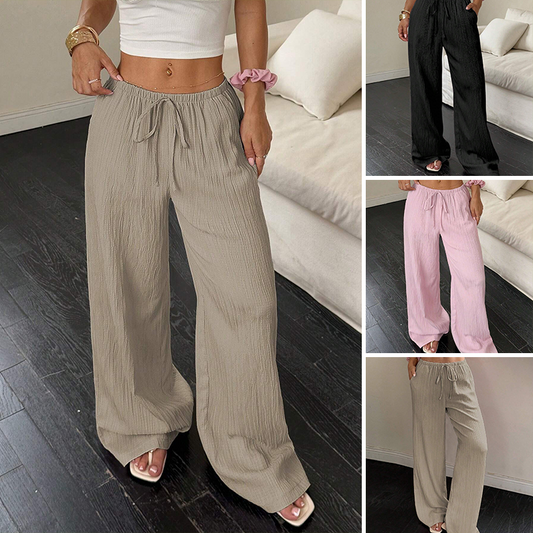 👖 60% RABATT! ✨ Vielseitige Einfarbige Hose mit Weitem Bein – Bequeme Passform, Zeitloser Stil & Lässt sich leicht kombinieren 💞