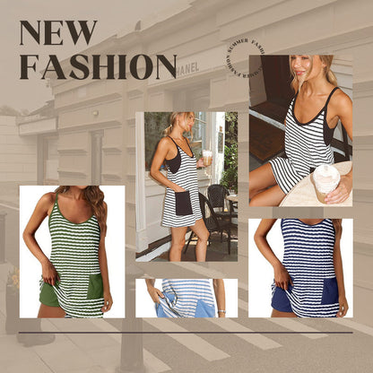 🔥2026 SOMMER NEUE ART 50% RABATT 🎁Damen ärmelloses Sommerkleid mit Shorts