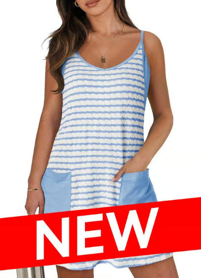 🔥2026 SOMMER NEUE ART 50% RABATT 🎁Damen ärmelloses Sommerkleid mit Shorts