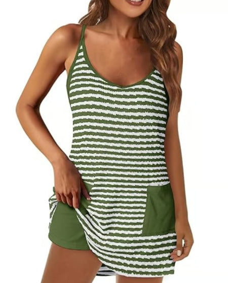 🔥2026 SOMMER NEUE ART 50% RABATT 🎁Damen ärmelloses Sommerkleid mit Shorts