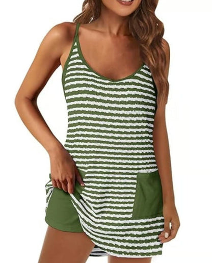 🔥2026 SOMMER NEUE ART 50% RABATT 🎁Damen ärmelloses Sommerkleid mit Shorts