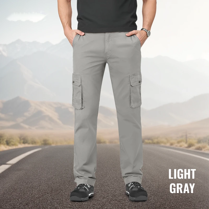 👖🏃 Herren-Cargohose mit mehreren Taschen – atmungsaktives Material und moderner Schnitt für Outdoor- oder Stadtaktivitäten 🏙️📦
