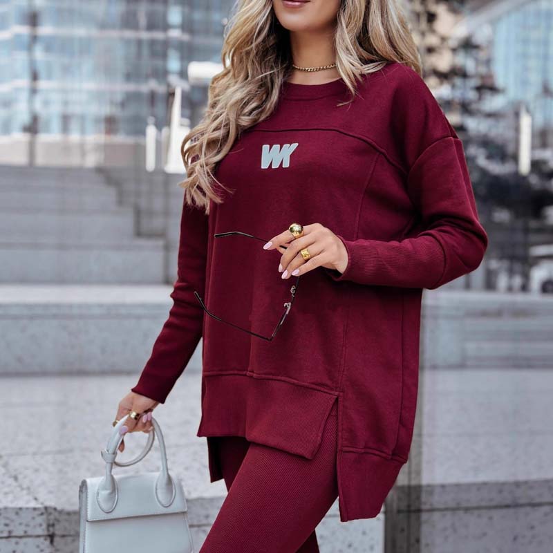 Damen lässiges Set: Sweatshirt und Leggings