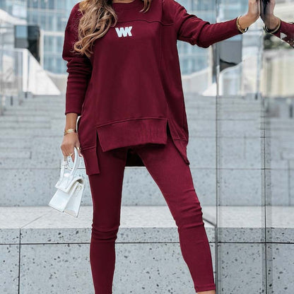 Damen lässiges Set: Sweatshirt und Leggings