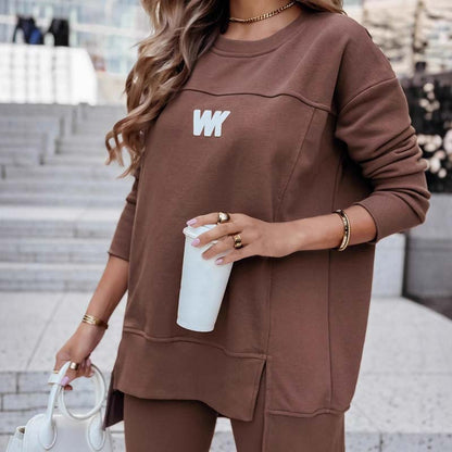 Damen lässiges Set: Sweatshirt und Leggings