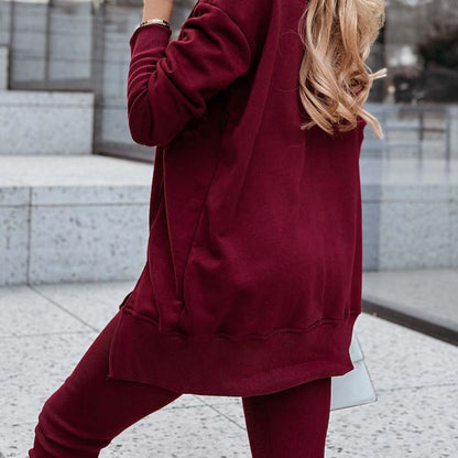 Damen lässiges Set: Sweatshirt und Leggings