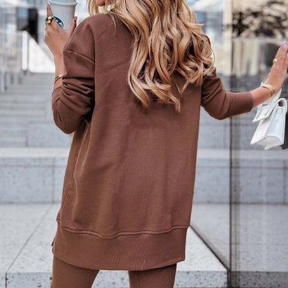 Damen lässiges Set: Sweatshirt und Leggings