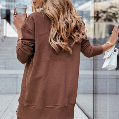 Damen lässiges Set: Sweatshirt und Leggings