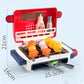 🍖✨ BBQ-Grill-Spielset für Kinder – Realistische Rauch- und Soundeffekte mit 8 Spielzeug-Lebensmitteln für fantasievolles Spielen 🎵👧🧑