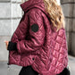Damen Pufferjacke mit Diamant-Steppmuster