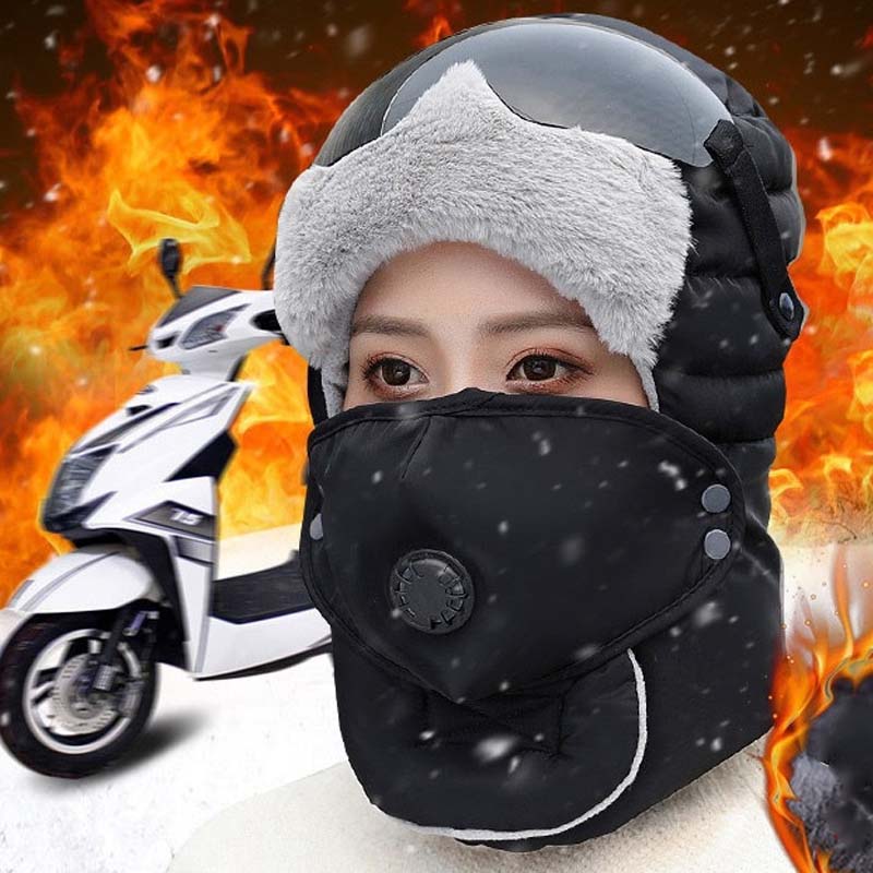 🔈🔈Winterschlussverkauf – 50 % Rabatt❄️Thermomütze mit abnehmbarer Atemmaske