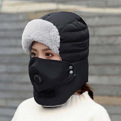 🔈🔈Winterschlussverkauf – 50 % Rabatt❄️Thermomütze mit abnehmbarer Atemmaske