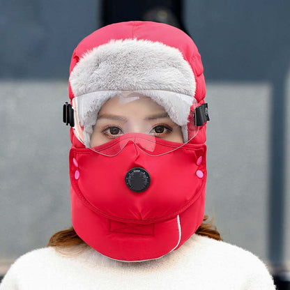 🔈🔈Winterschlussverkauf – 50 % Rabatt❄️Thermomütze mit abnehmbarer Atemmaske